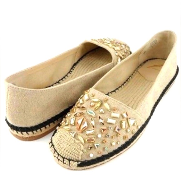 Brian Atwood 'Hardesty" Beaded Leather Espadrilles 9.5 - Picture 2 of 9